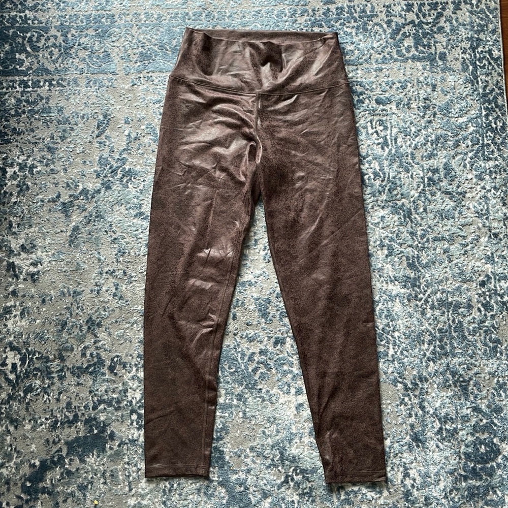 EUC offline leather look leggings